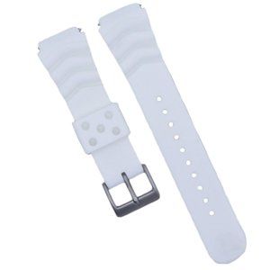 COPY - White Silicone Diver Replacement Watch Strap